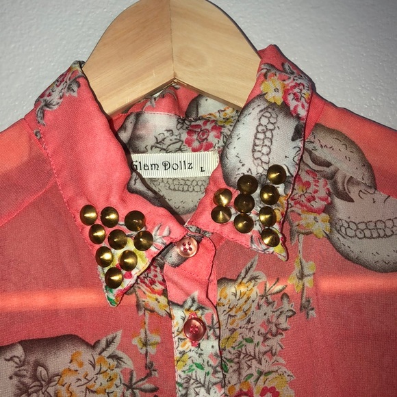 Sheer, High low blouse - Picture 3 of 3